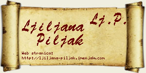 Ljiljana Piljak vizit kartica